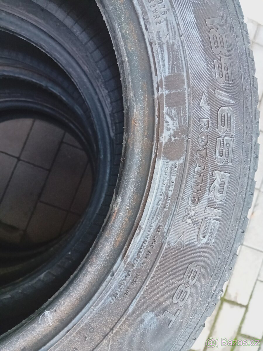 185/65 R15,zimní, sada,4mm,2016