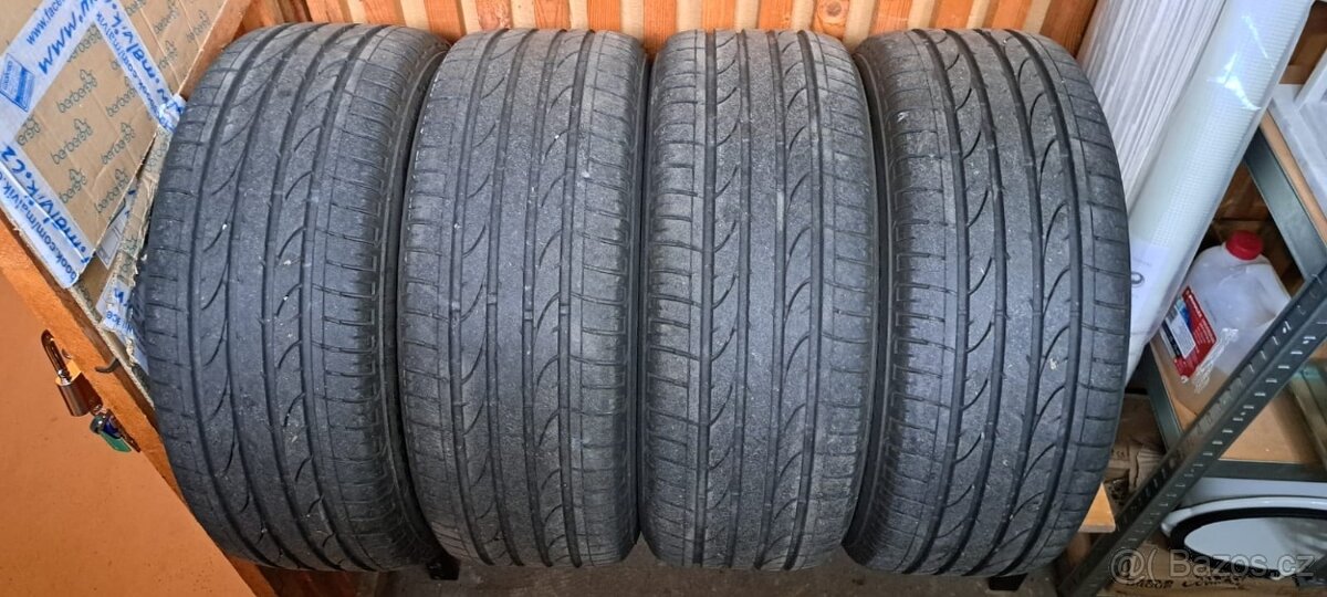 Prodám jeté letní pneumatiky Bridgestone