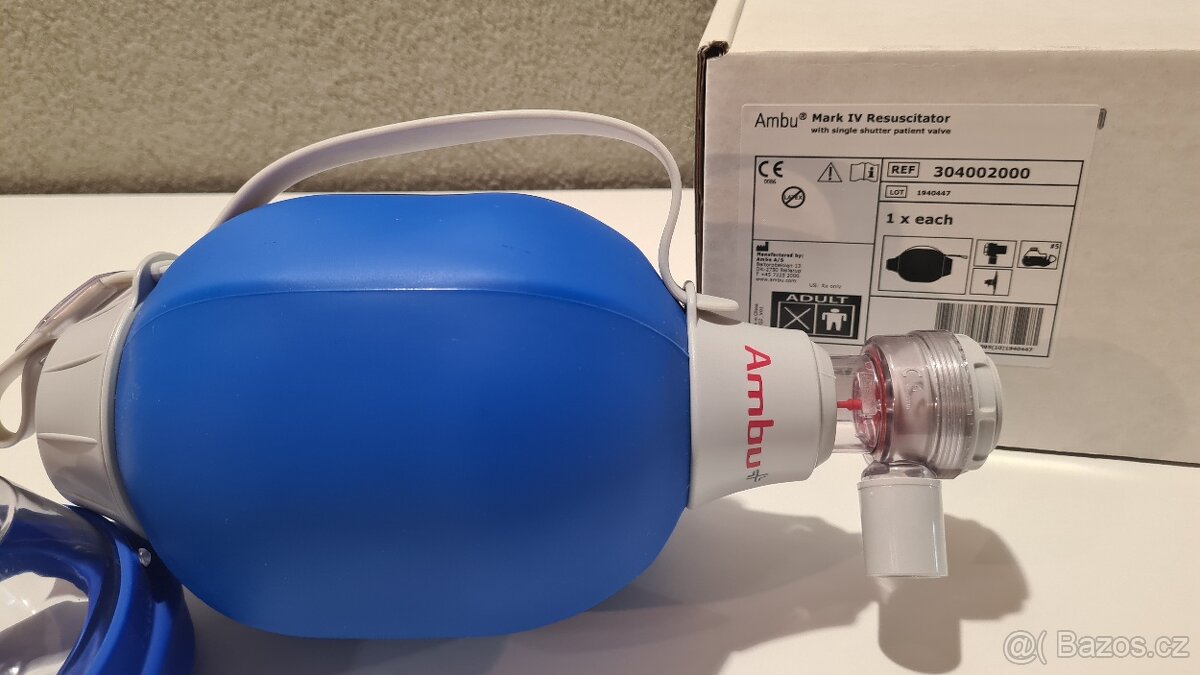 Prodám dvouplášťový ambuvak AMBU MARK IV