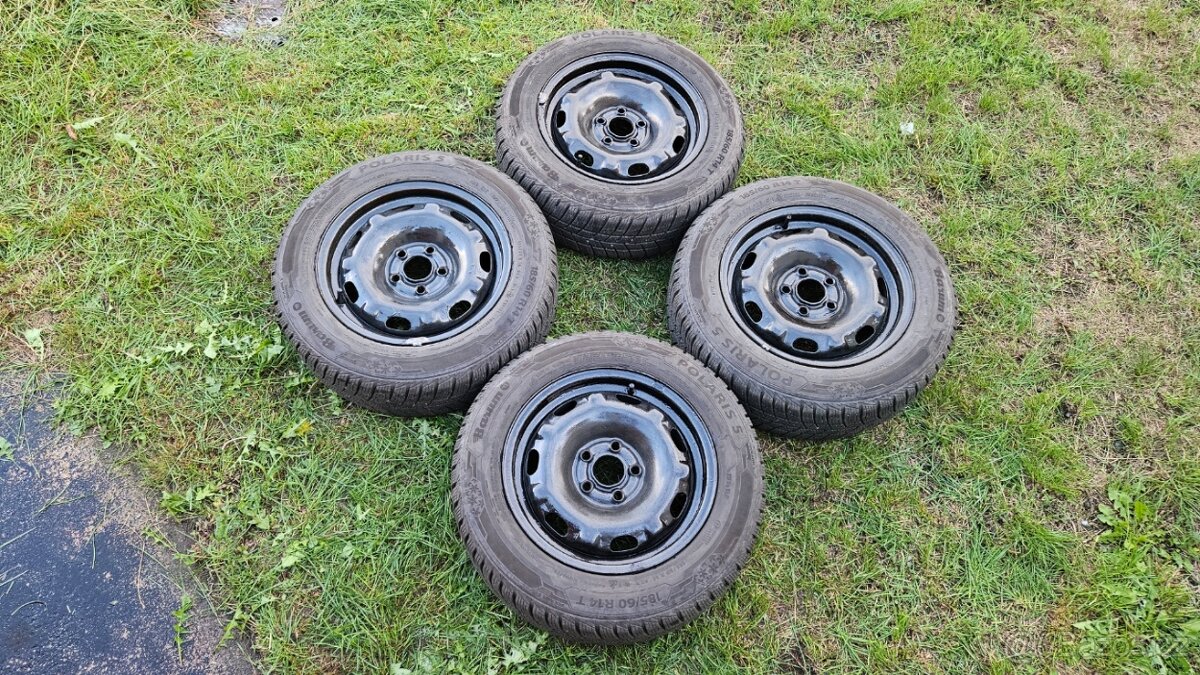 Škoda Fabia zimní pneumatiky 185/60R14 disky 6Jx14 5x100