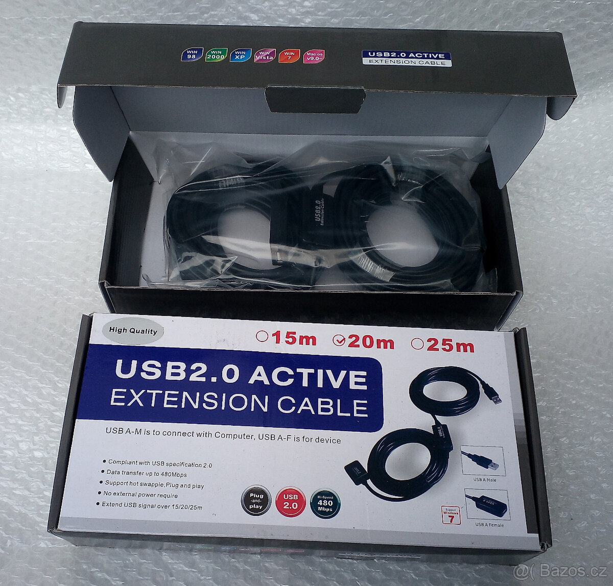 USB 2.0 Active Extension Cable 20m
