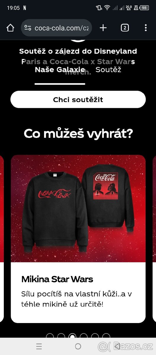 Mikina Star Wars Coca Cola LTD