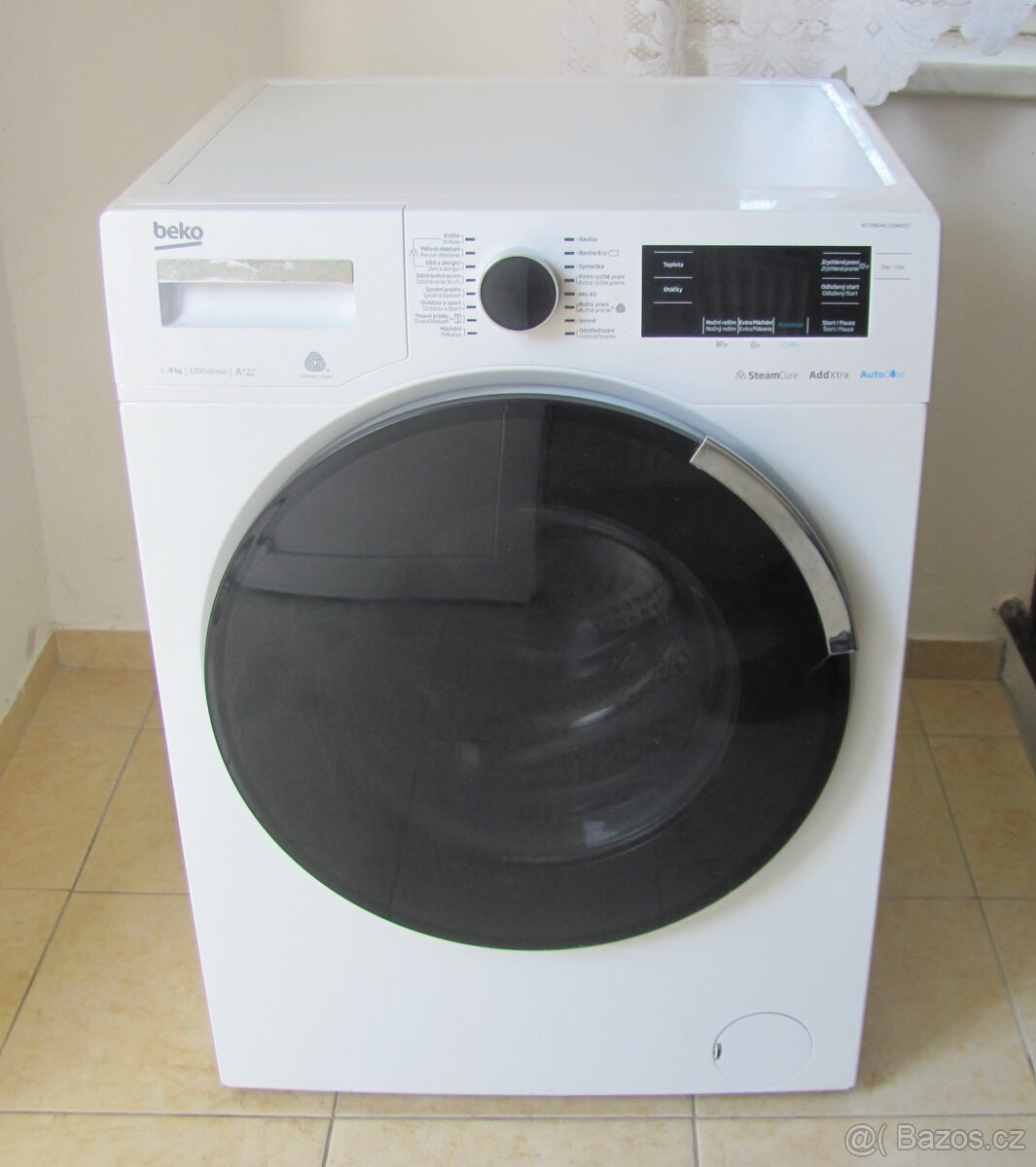 PARNÍ INVERTOROVÁ PRAČKA BEKO - 8kg - 1200ot./min