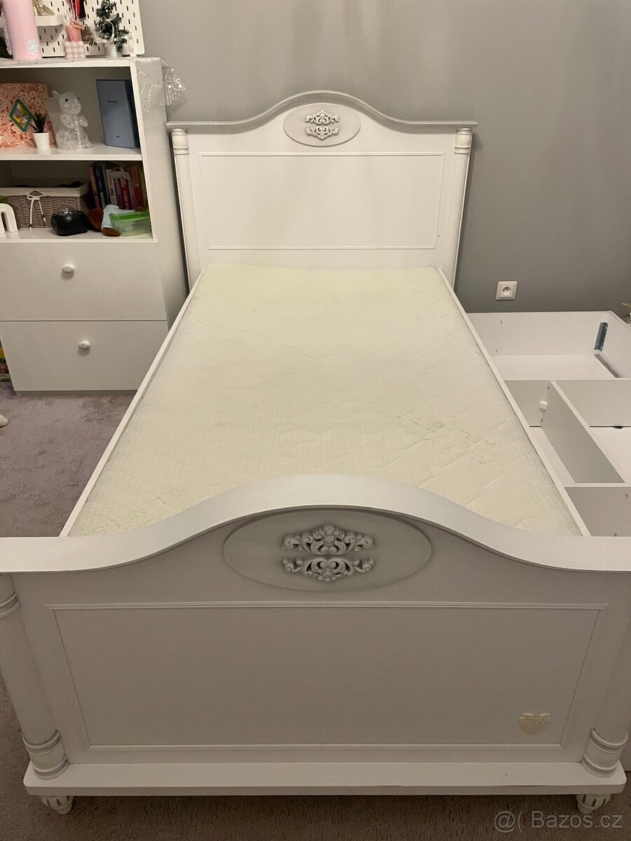 Prodám dětskou/studentskou postel Čilek Romantic 100×200