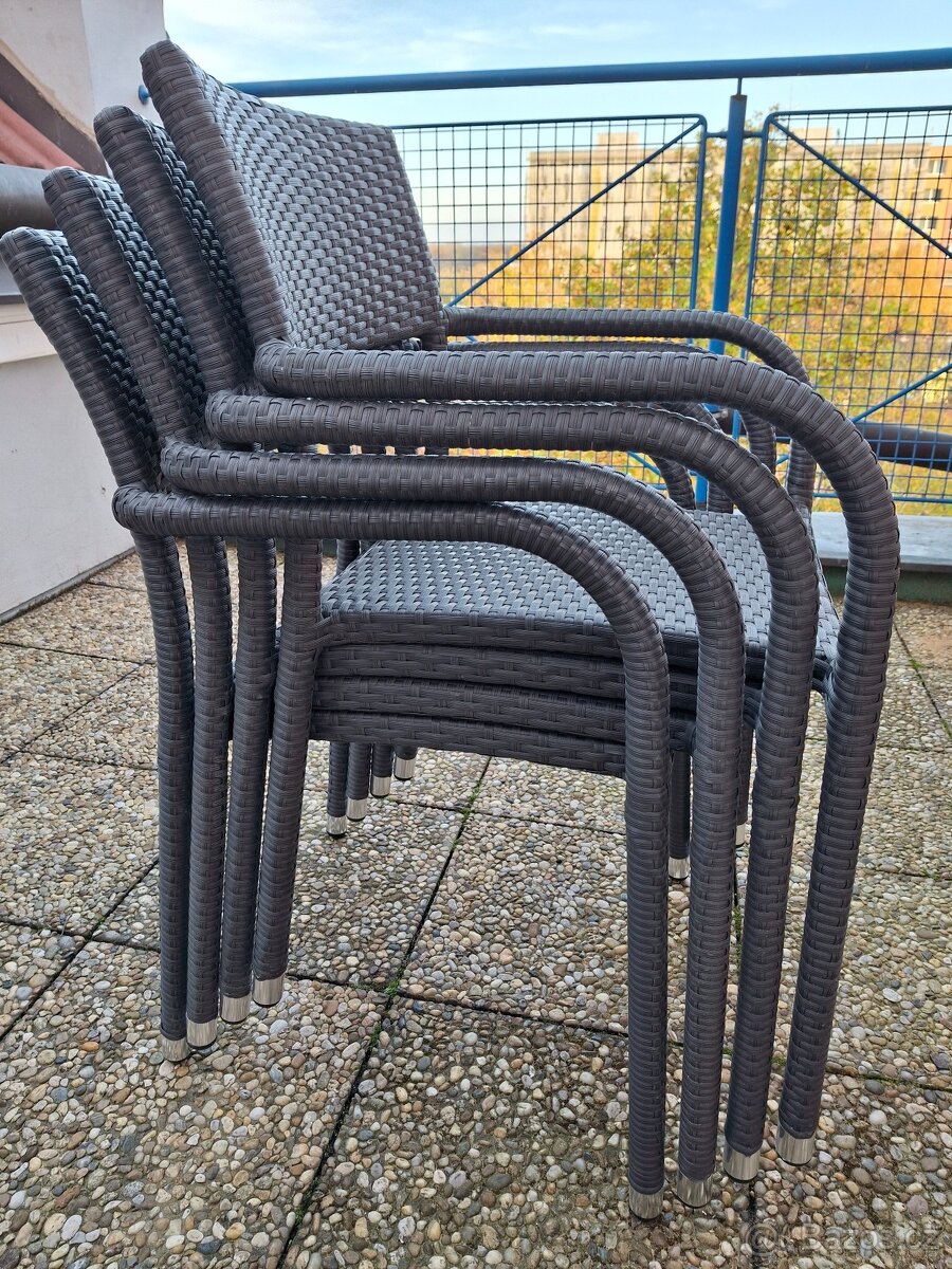 Ratanové židle 4 ks