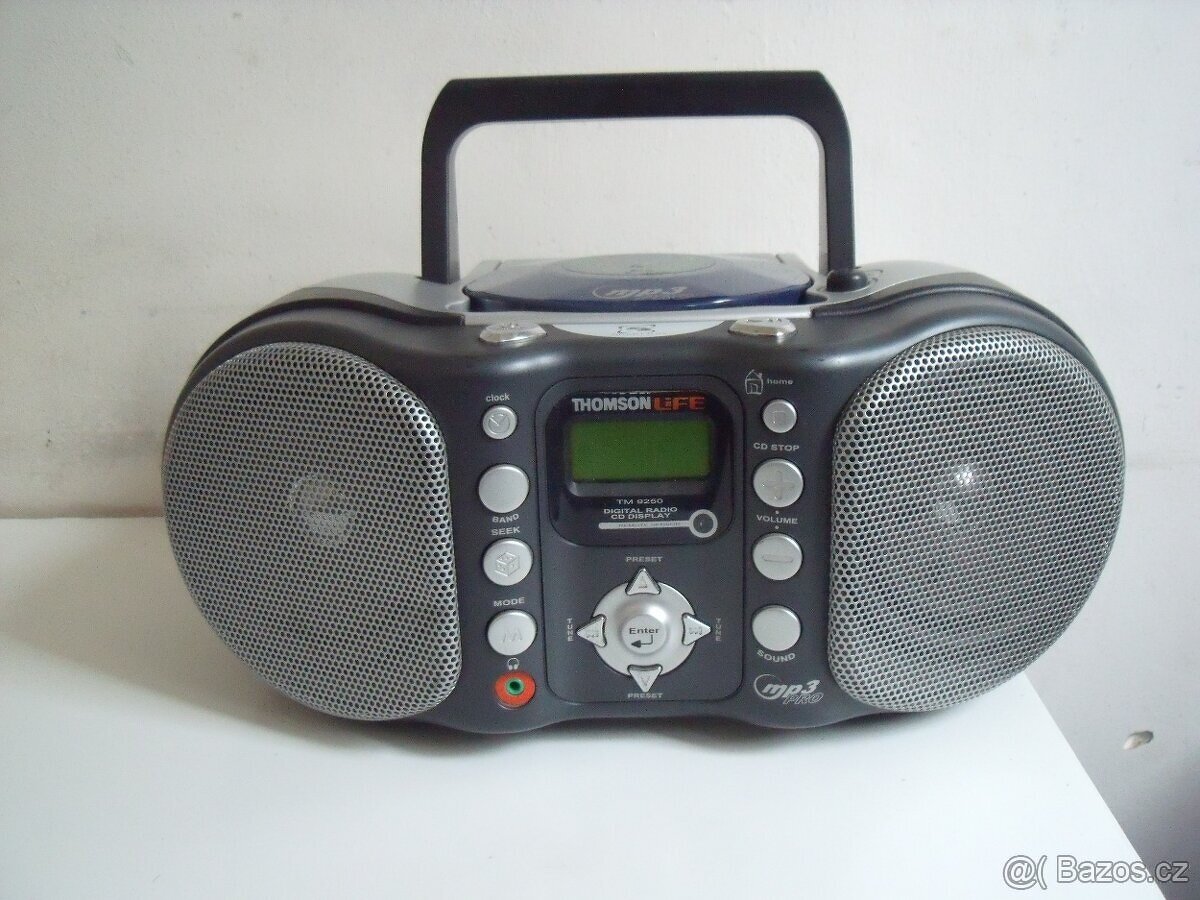 Rádiomagnetofon s CD THOMSON, plně funkční