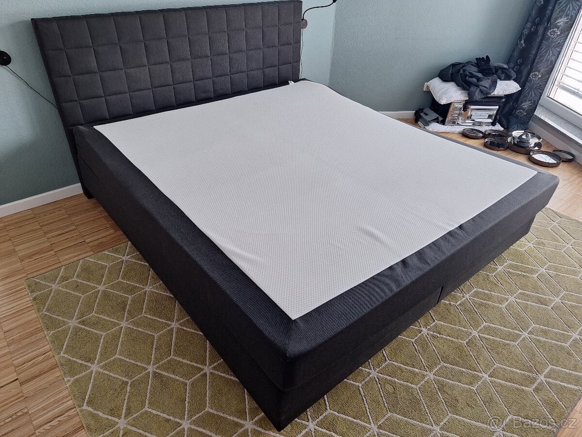 BOXSPRING čalouněná postel 180x200 cm