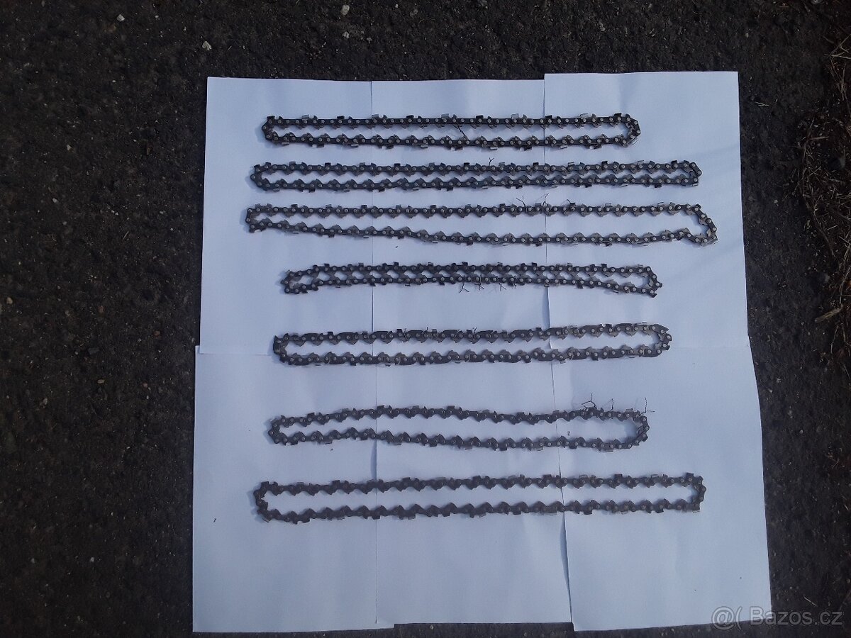 Prodám řetězy na pilu rozteč 19mm 3/8"