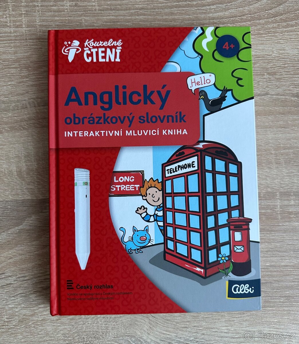 Kniha Albi, Kouzelné čtení - Anglický obrázkový slovník