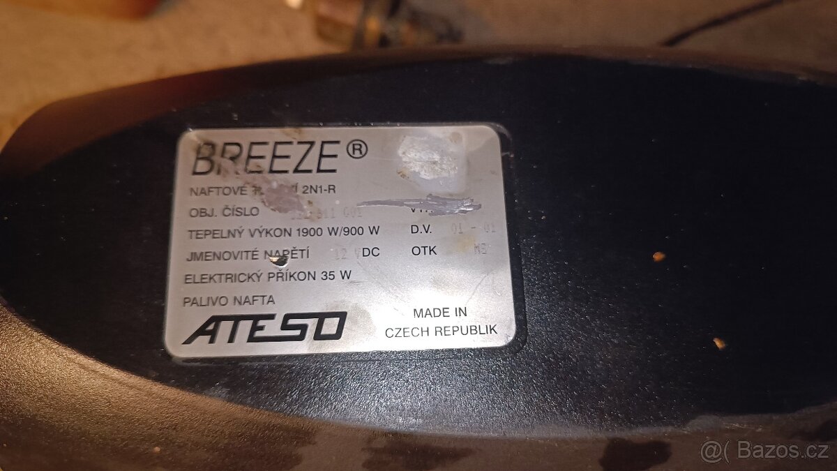 Nezávislé naftové topení Breeze