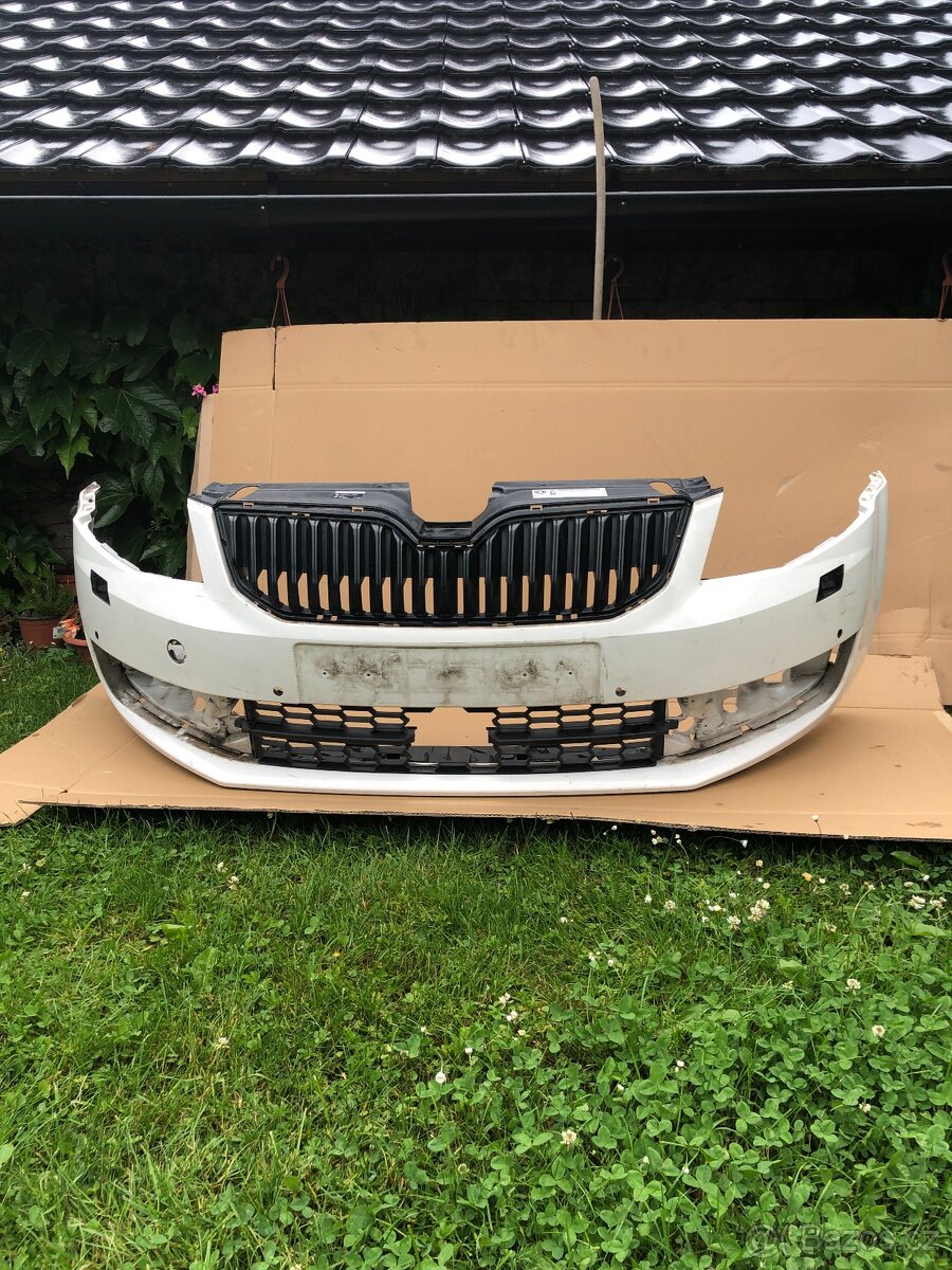 predni naraznik skoda octavia iii 12-17 bily 6pdc