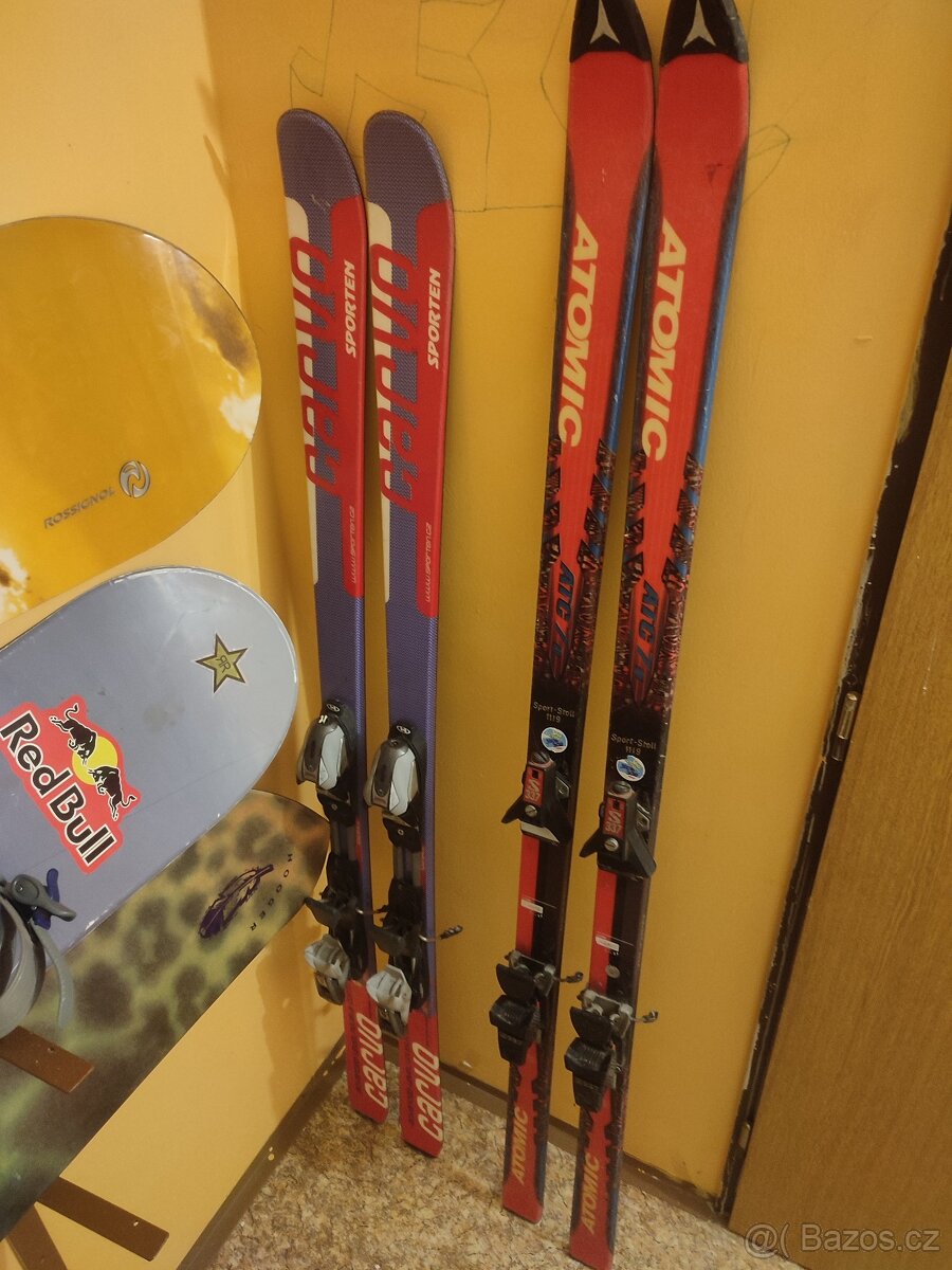 Prodám dva páry lyží