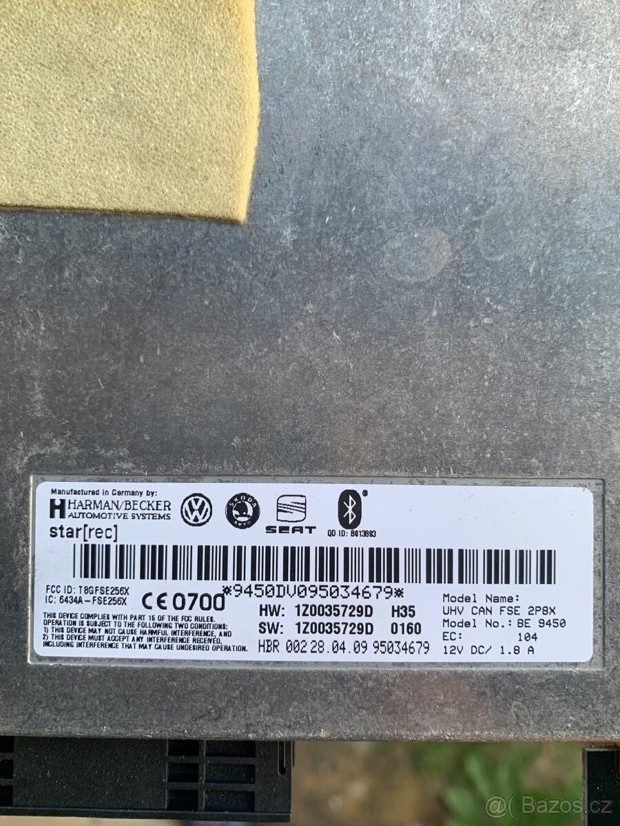 Bluetooth jednotka modul Octavia 2