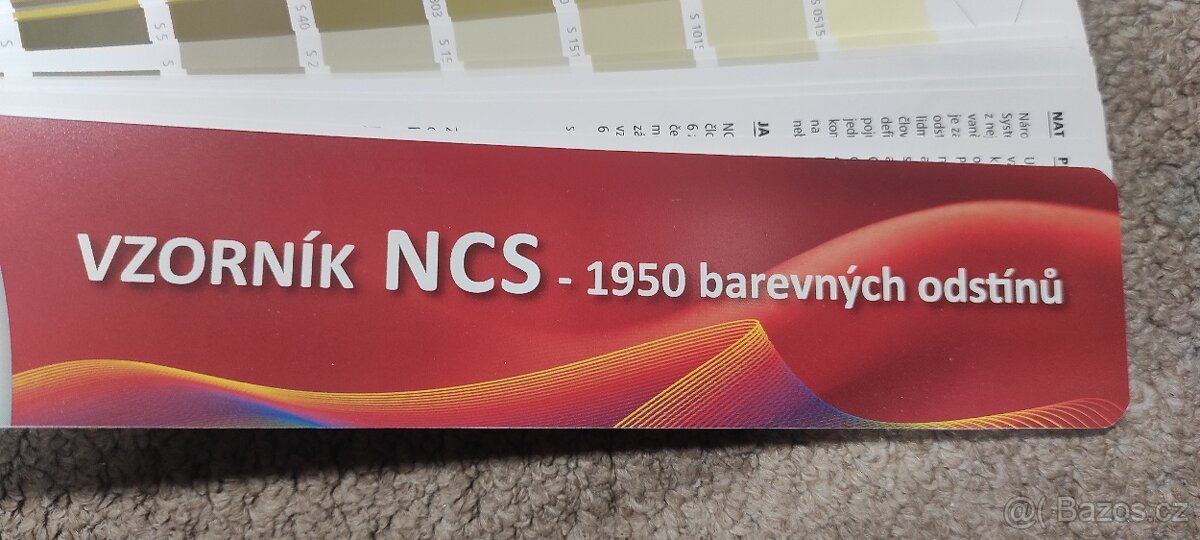 Vějíř vzorník barev NCS