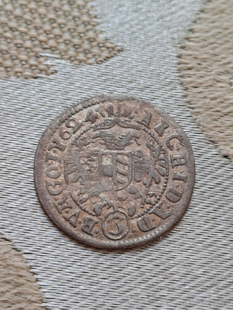 3 krejcar 1624 č.2
