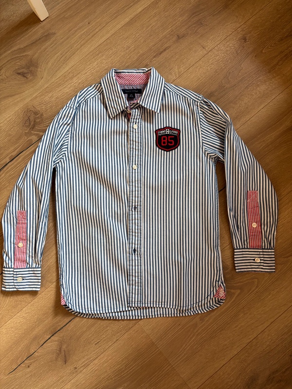 Chlapecká pruhovaná košile,122/128, Tommy Hilfiger