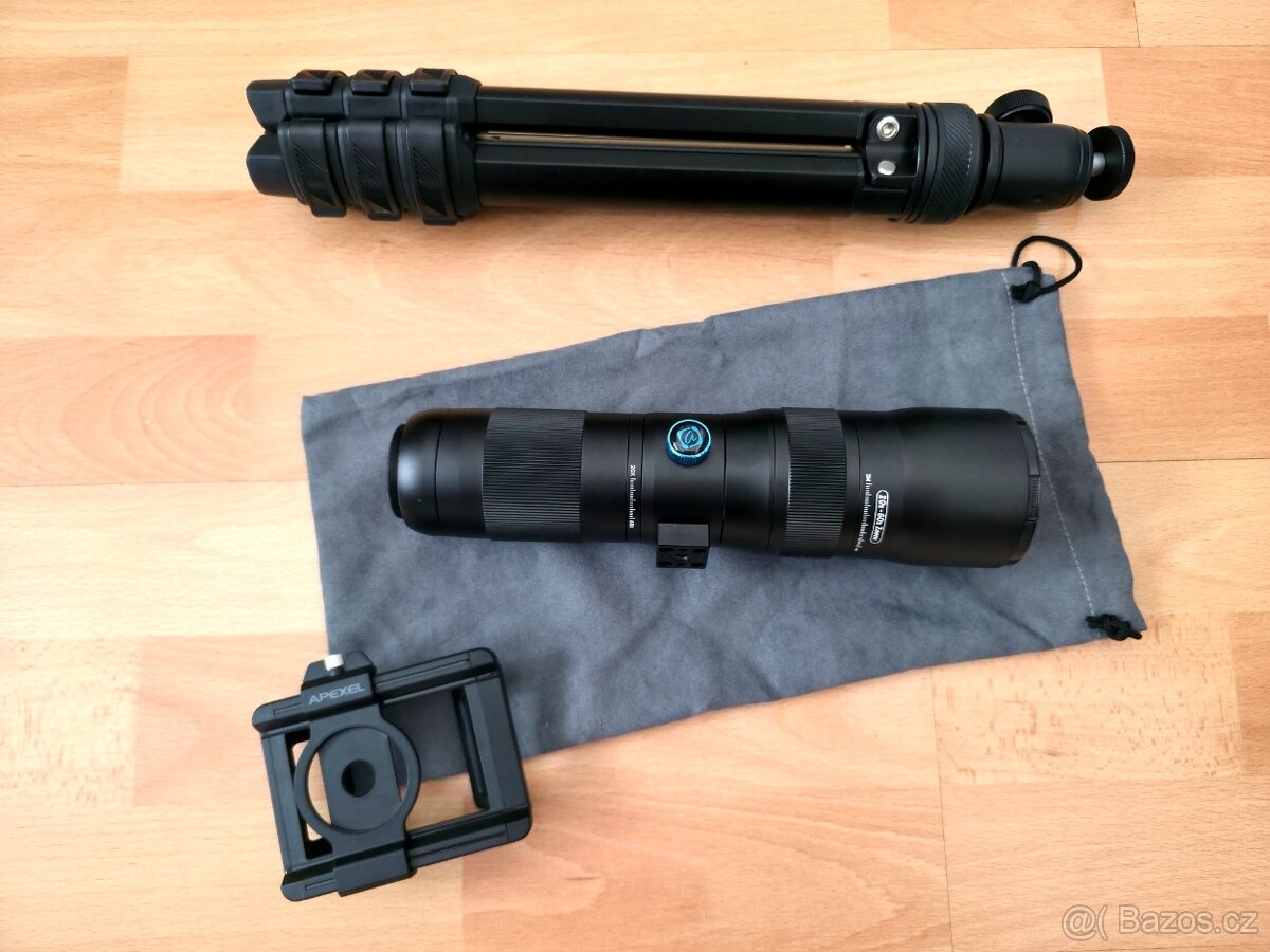 Zoom objektiv Apexel 2060× pro mobilní telefon