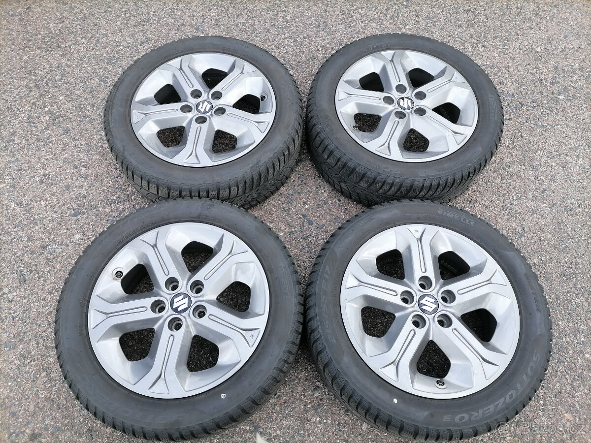 Suzuki Vitara orig alu kola 6,5Jx17H2 ET 50 114,3zimní pneu