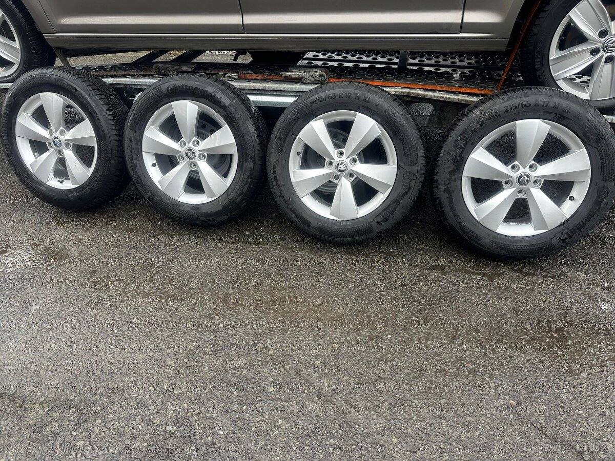 Škoda Kodiaq original alu zimní kola R17