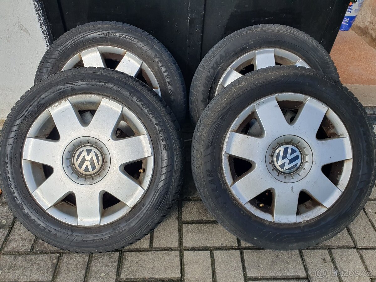Alu kola vw 5x100 r14 6j et43 pneu 185/60/14