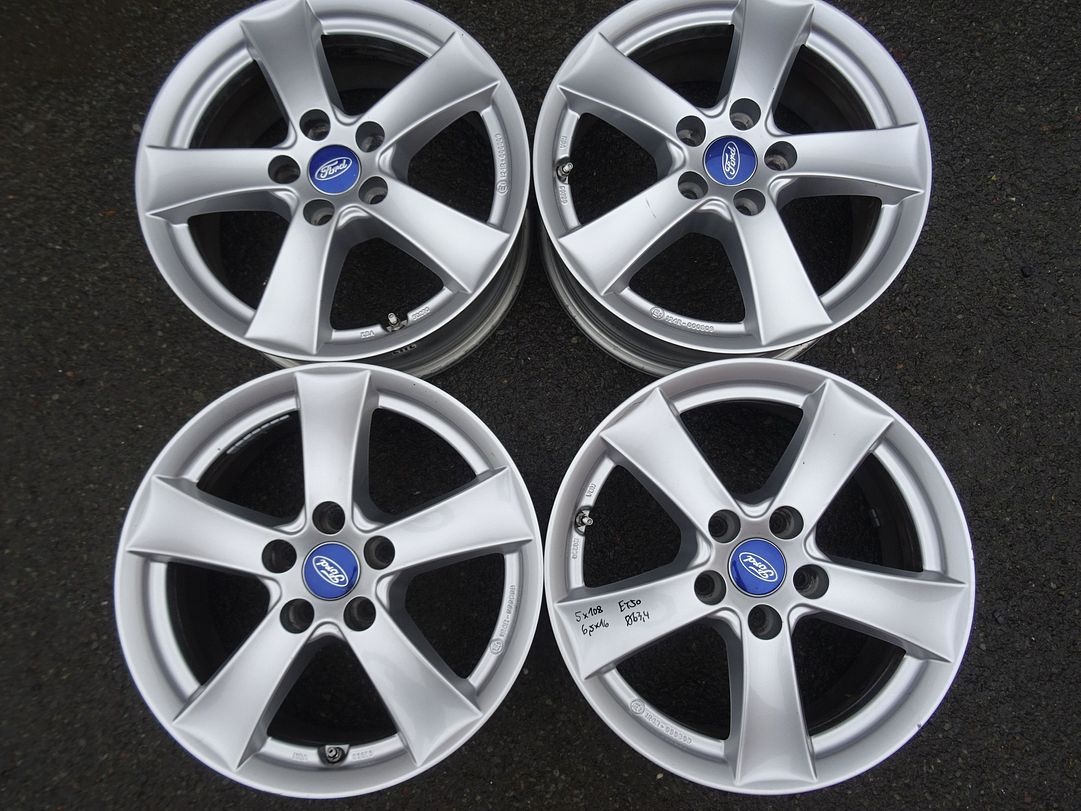 Alu disky pro Ford, 16", 5x108, ET 50, šířka 6,5J