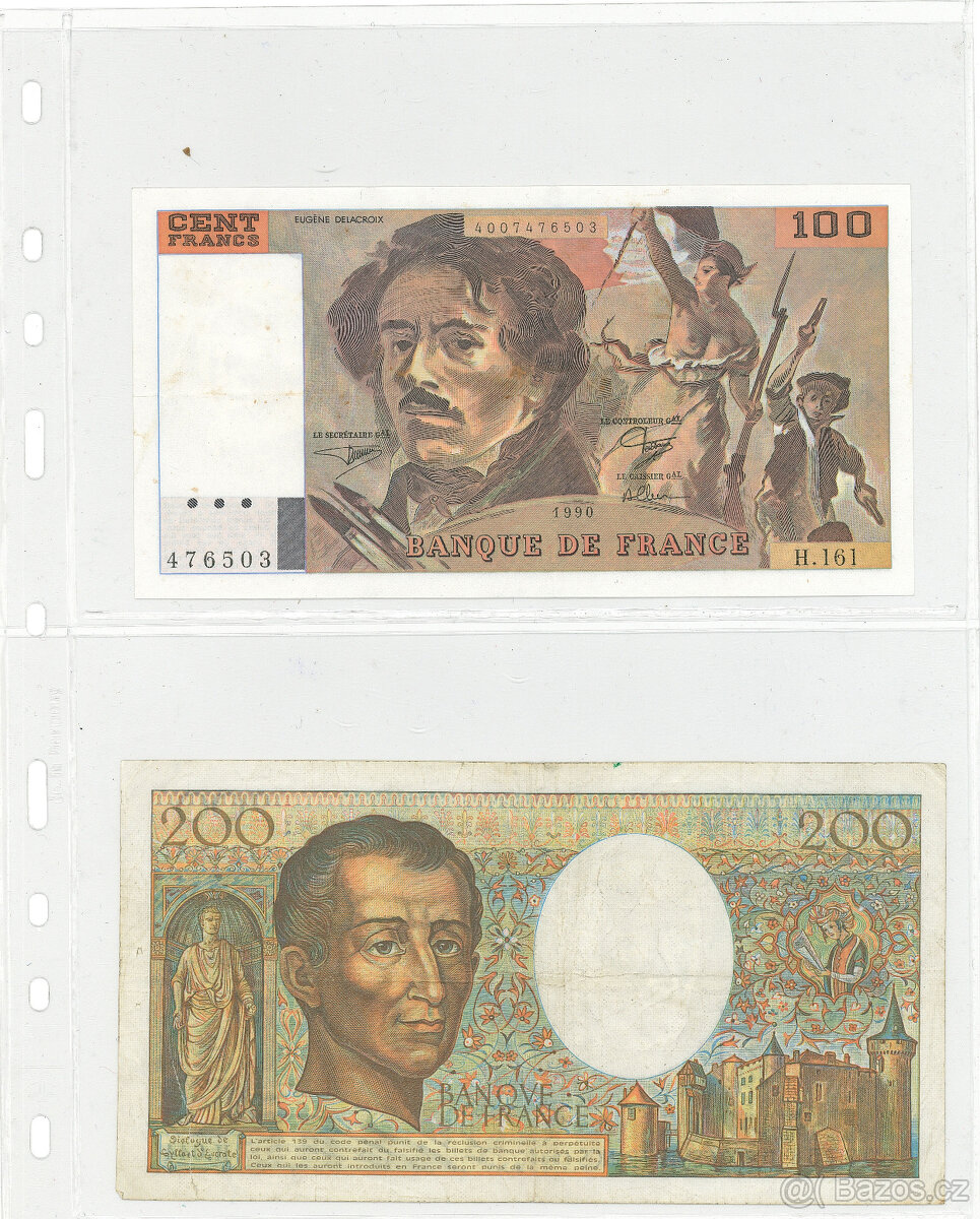 Plný šanon mix bankovek celý svět - Konvolut - sbírka