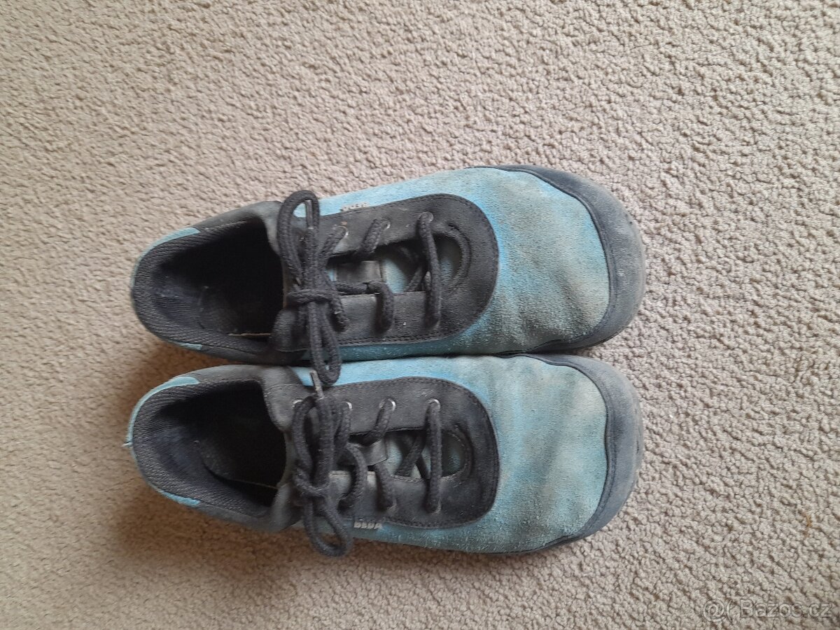 Celoroční kožené barefoot boty Beďa bel.38