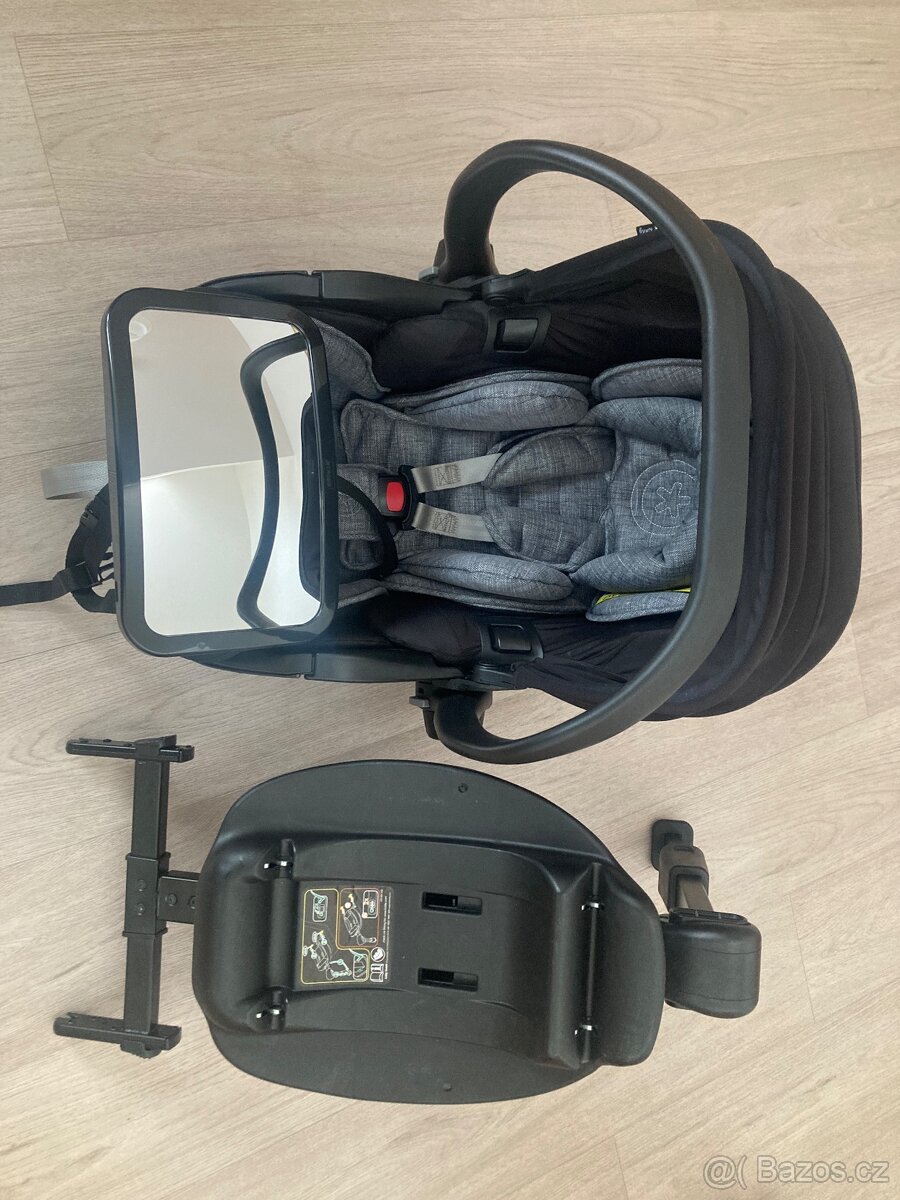 Dětské vajíčko KIDDY Isofix + zrcátko pro sledování dítěte