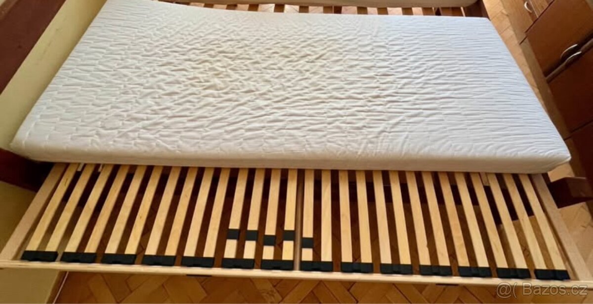 Matrace s lamelovým roštem 90x200