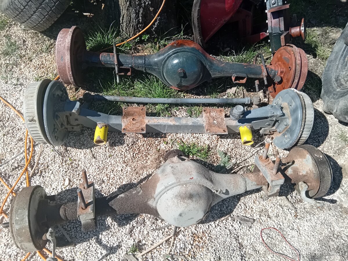 Nápravy na trakturek malotraktor