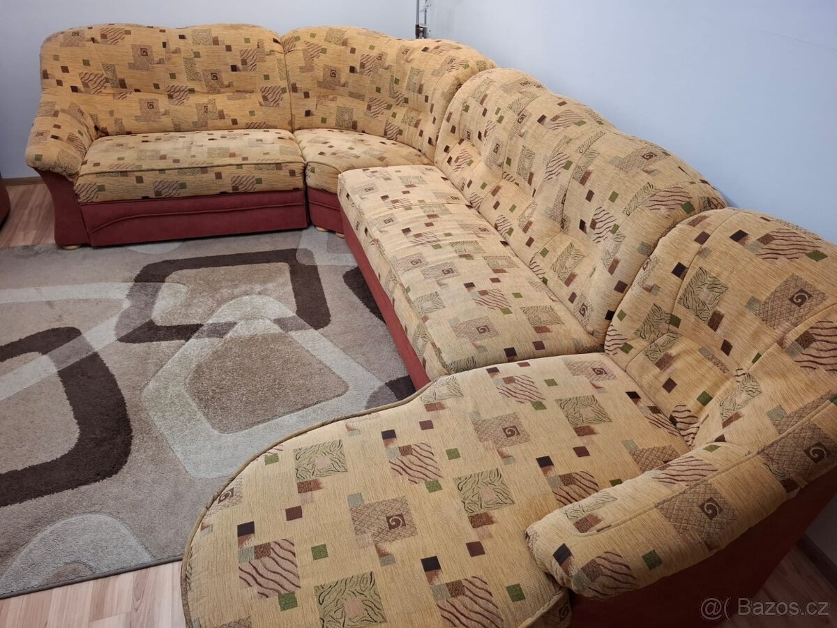 Velká sedací souprava do U