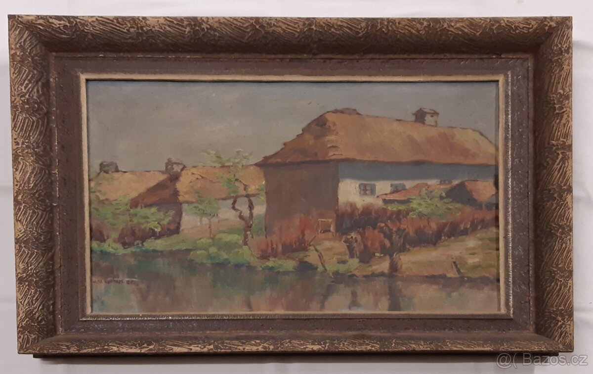 Obraz olejomalba na plátně autor Jar.Dvořák 1937 originál