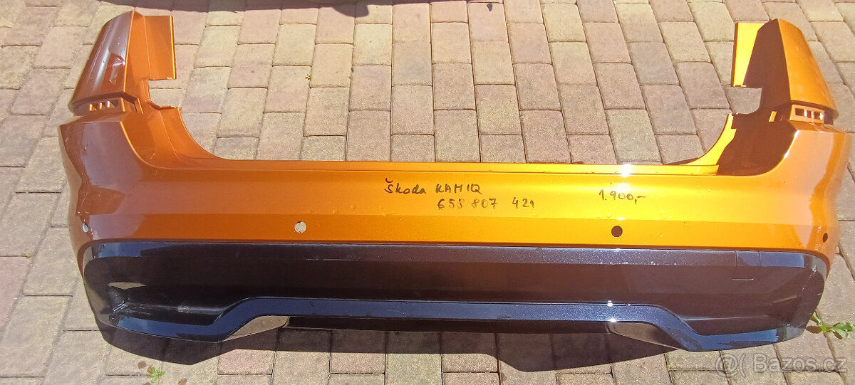 Zadní nárazník Škoda KAMIQ 658807421 se spojlerem 658807521B