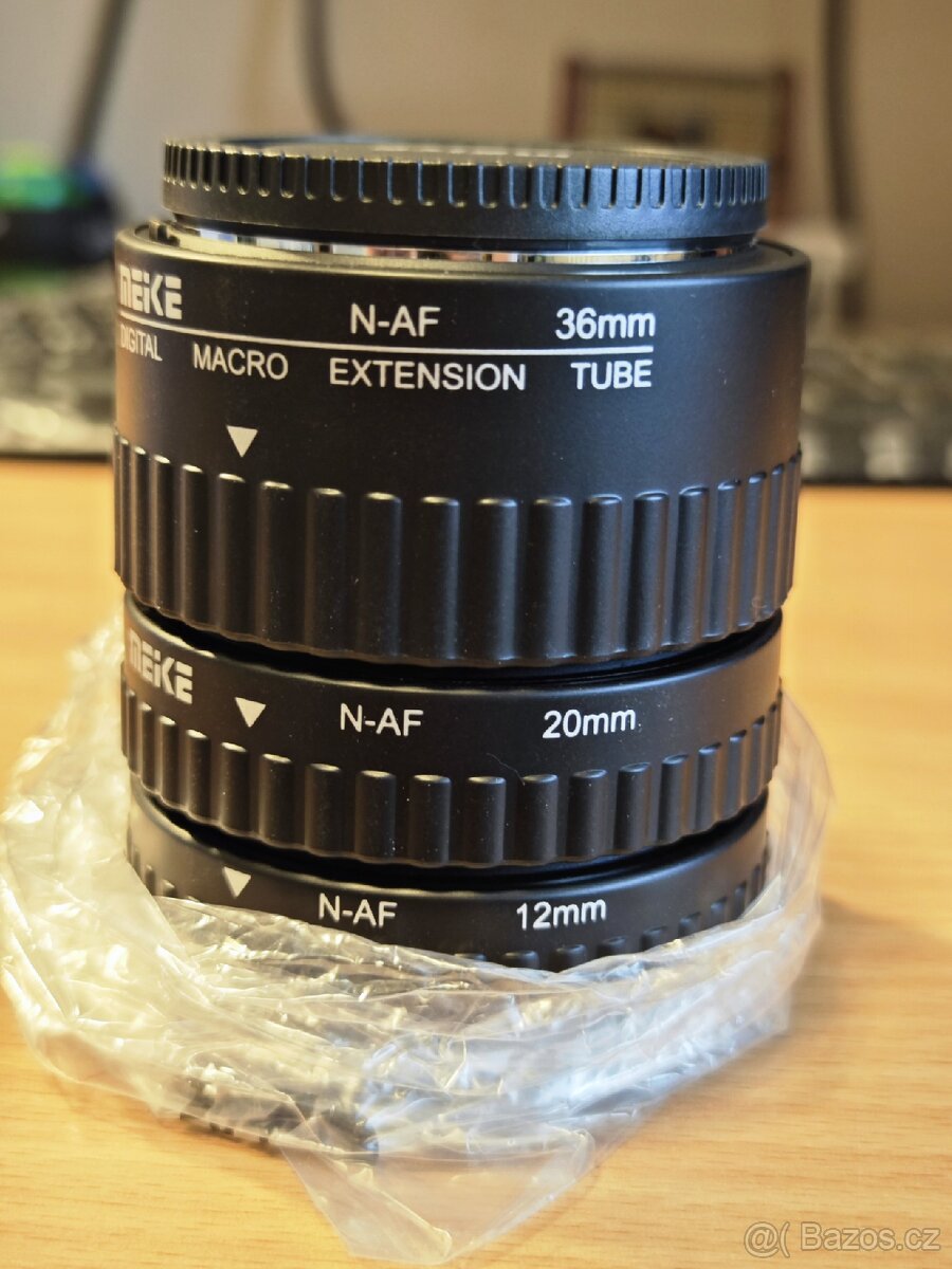 Mezikroužky Nikon F mount s přenosem
