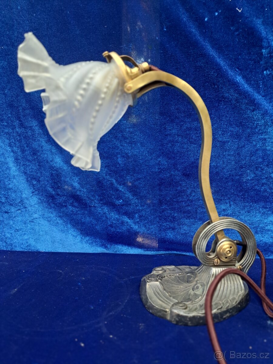 Stolní, secesní lampa