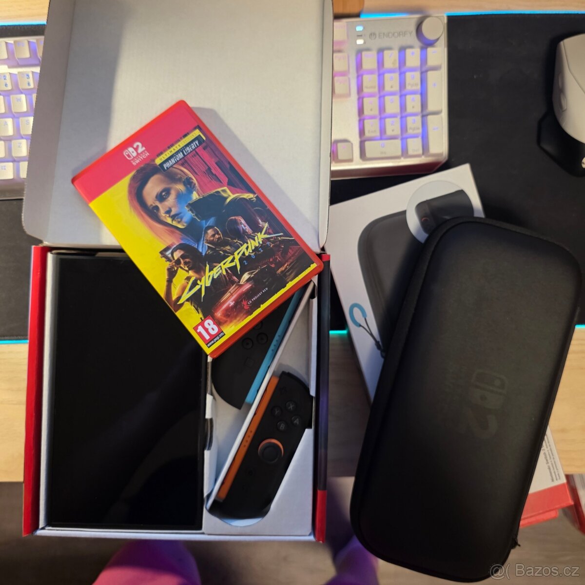 Nintendo switch 2 Mario kart world + hry + příslušenství