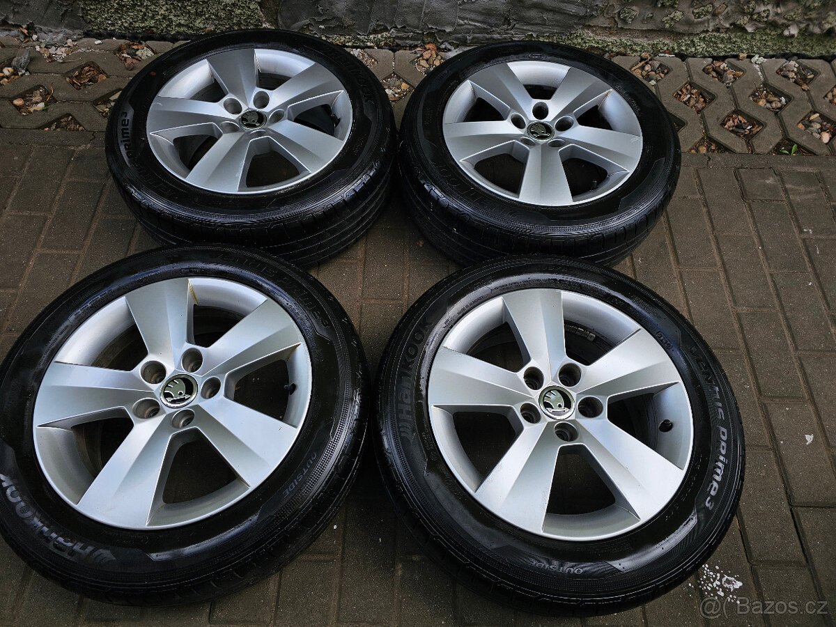 ALU kola letní Škoda 5x100 Fabia III Rapid R15 Matone