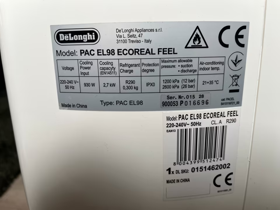 Mobilní klimatizace DeLonghi Pinguino PAC EL98 Ecoreal Feel