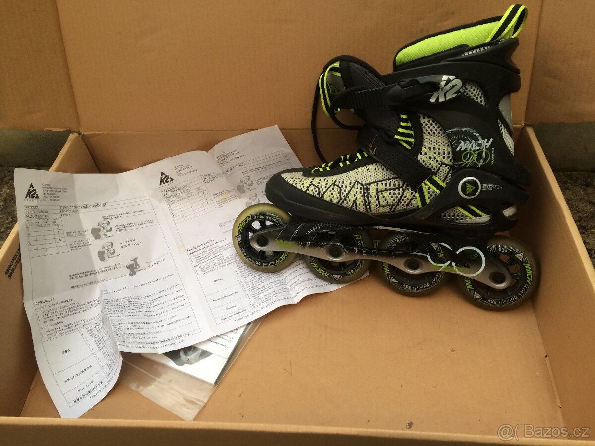 Prodám Inline brusle K2 Mach 90