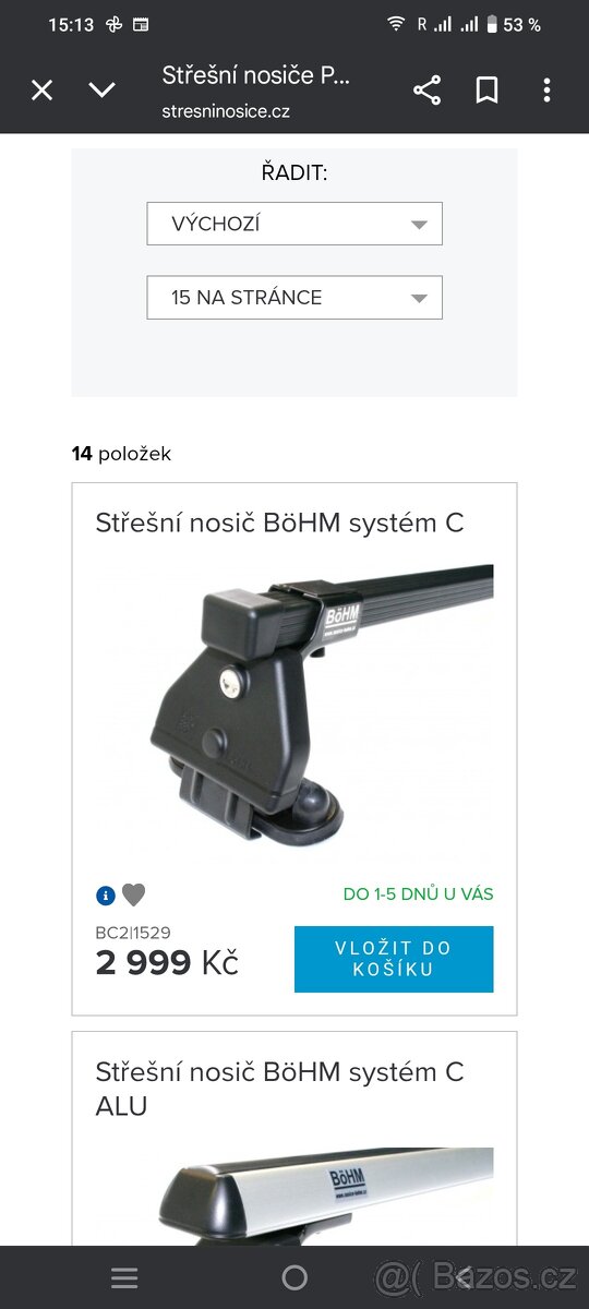 predam nosic na peugeot 208