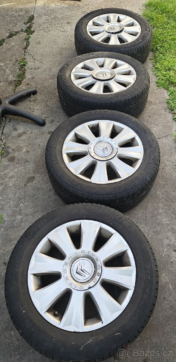 Alu kola Citroen. Original R16, 4x108, + poklice