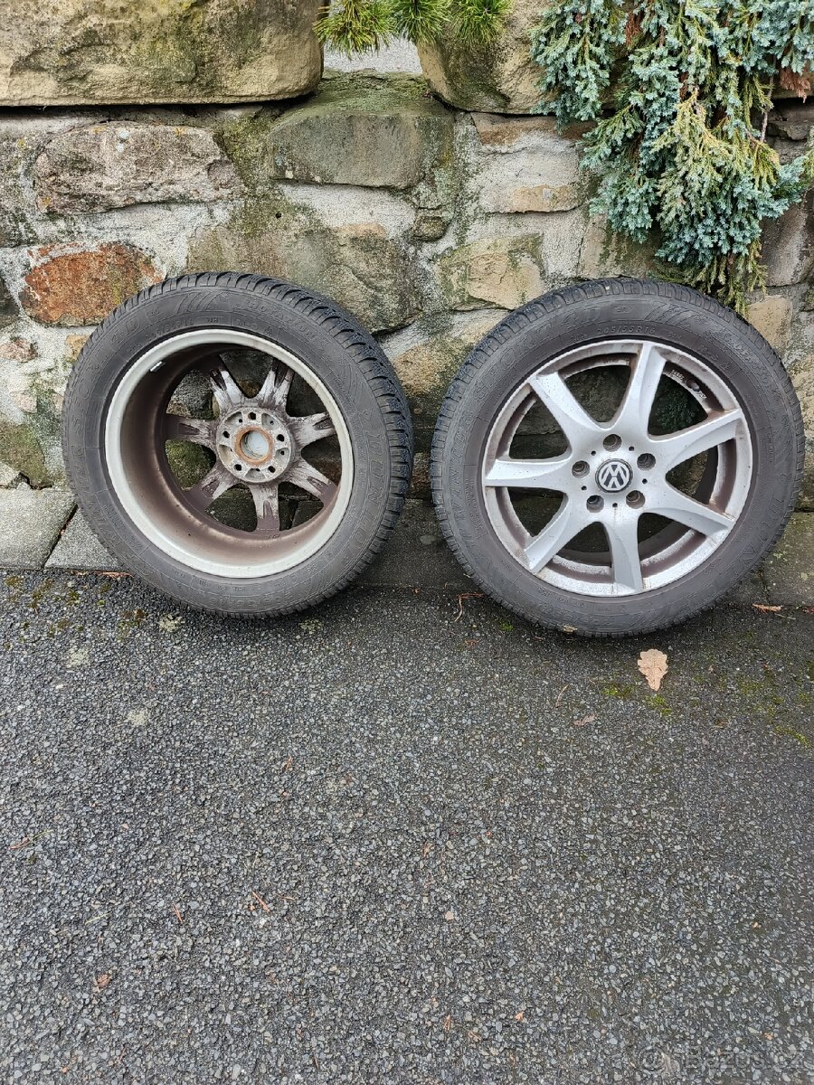 Sada litých kol 5x112 6.5Jx16 ET50 zimní pneu