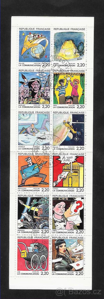 Známky Francie - Sešitek "Komiksy"
