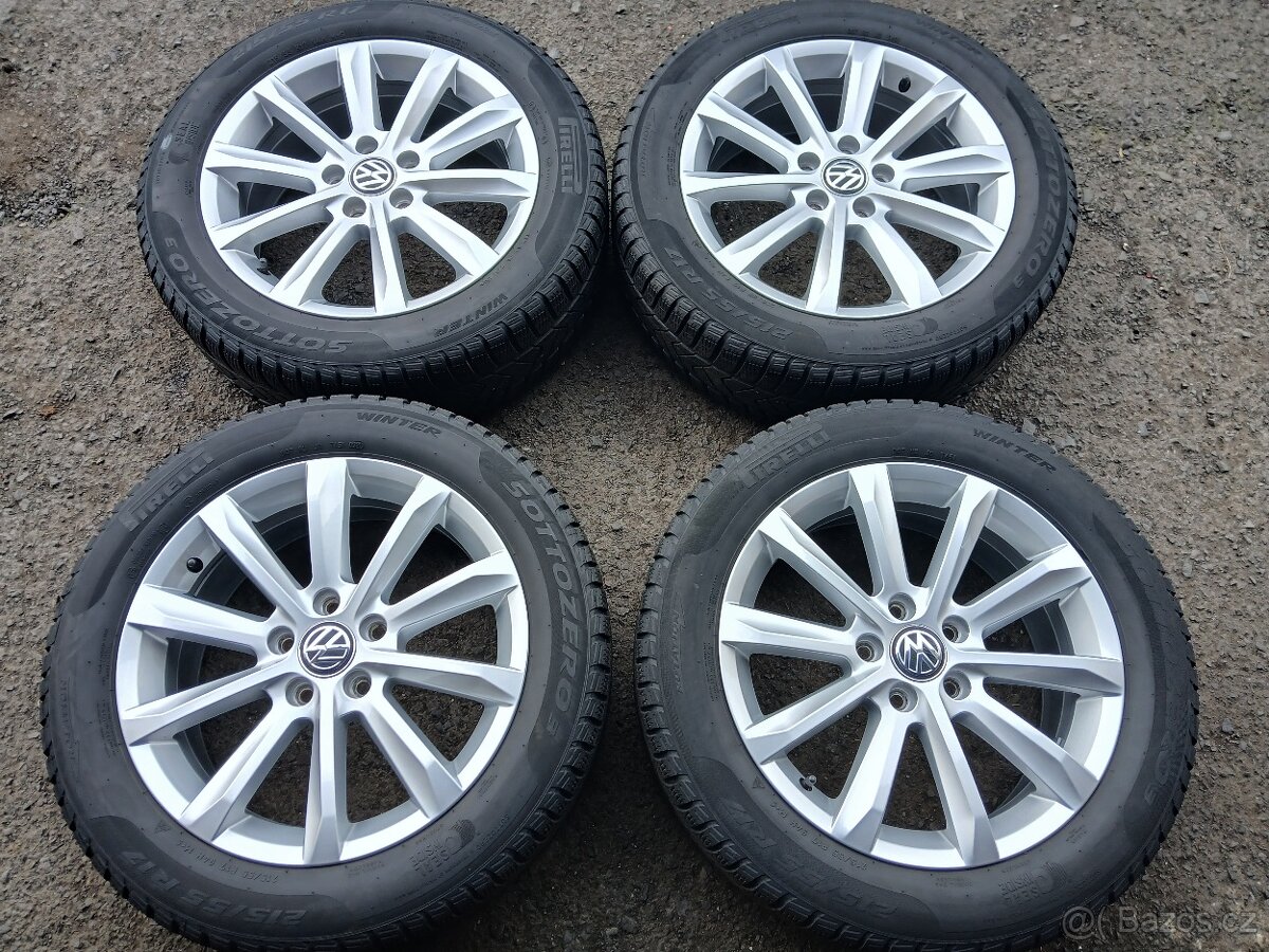 Sada Orig ALU kol VW 215/55R17 zimní