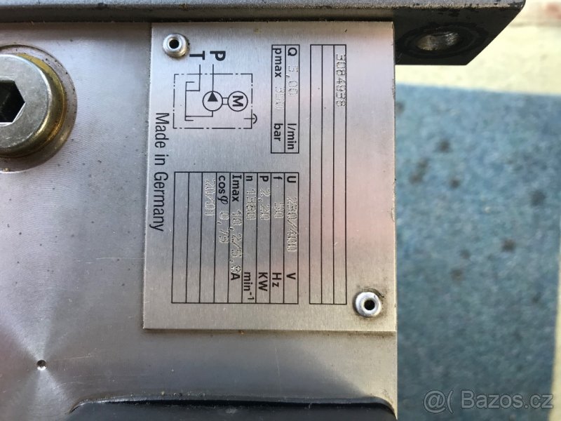 Hydraulická jednotka s čerpadlem,pístnice