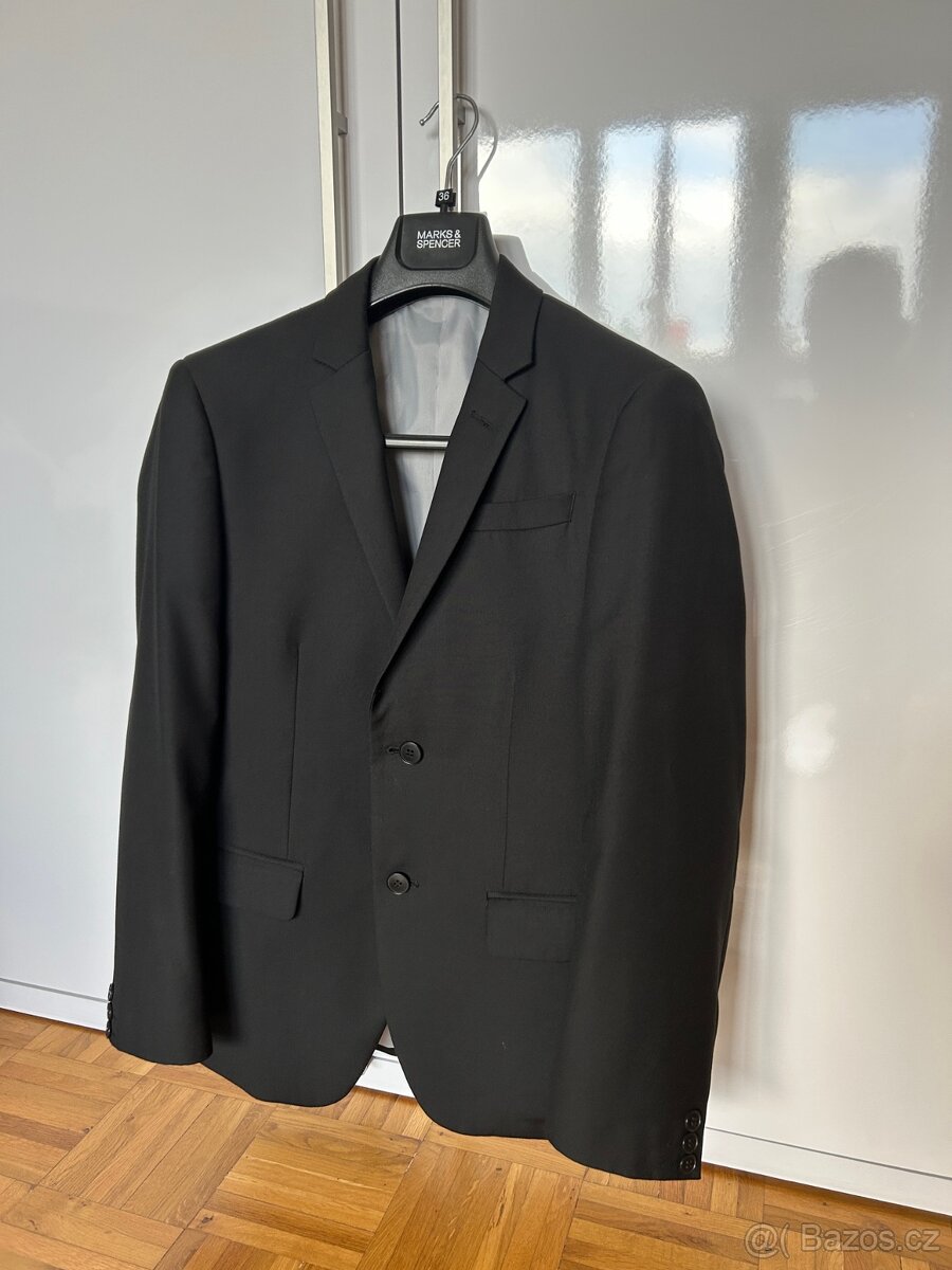 Pánský oblek Marks & Spencer + Košile + Polobotky