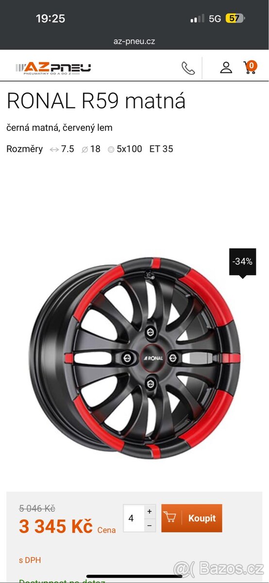 Kola Ronal 5x100 r18