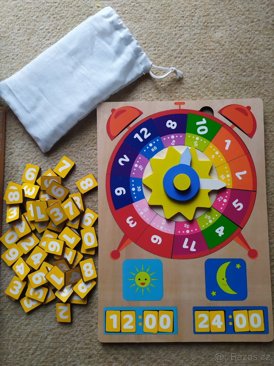 Dětské dřevěné hodiny