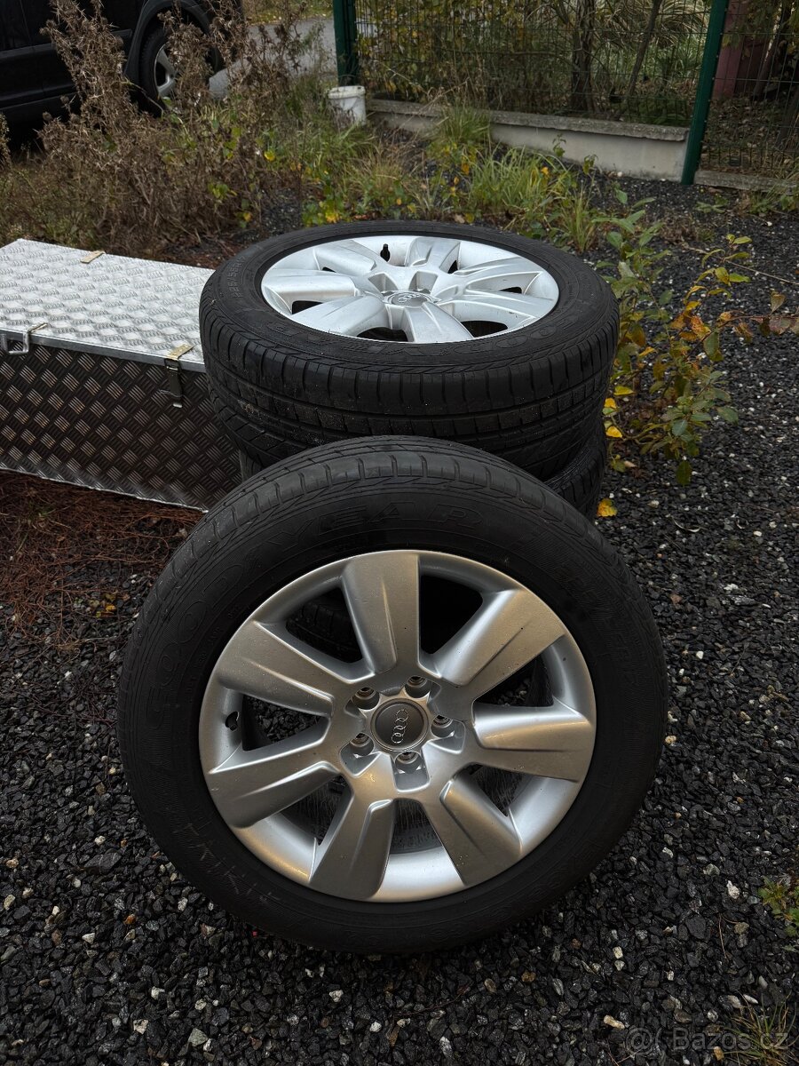 Alu kola Audi A6 ALLROAD origo + pneu 225/55R17 letní