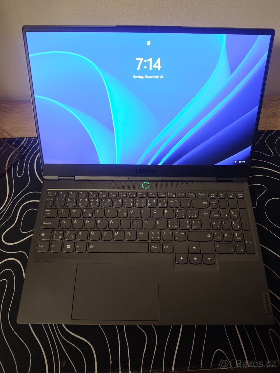 Herní notebook Lenovo Legion Slim 7 15ACH6 RTX 3060 RYZEN 7